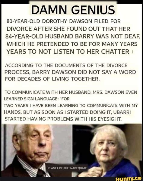 dorothy dawson divorce|miss dawson divorce.